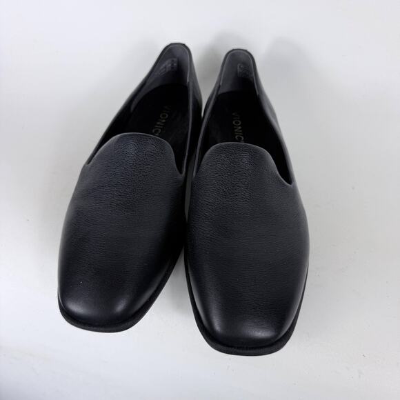 Vionic Willa 2.0 Loafers Women 9 Black Leather Pointed Toe Comfort Slip-On Flats - Picture 4 of 10